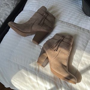 Taupe booties